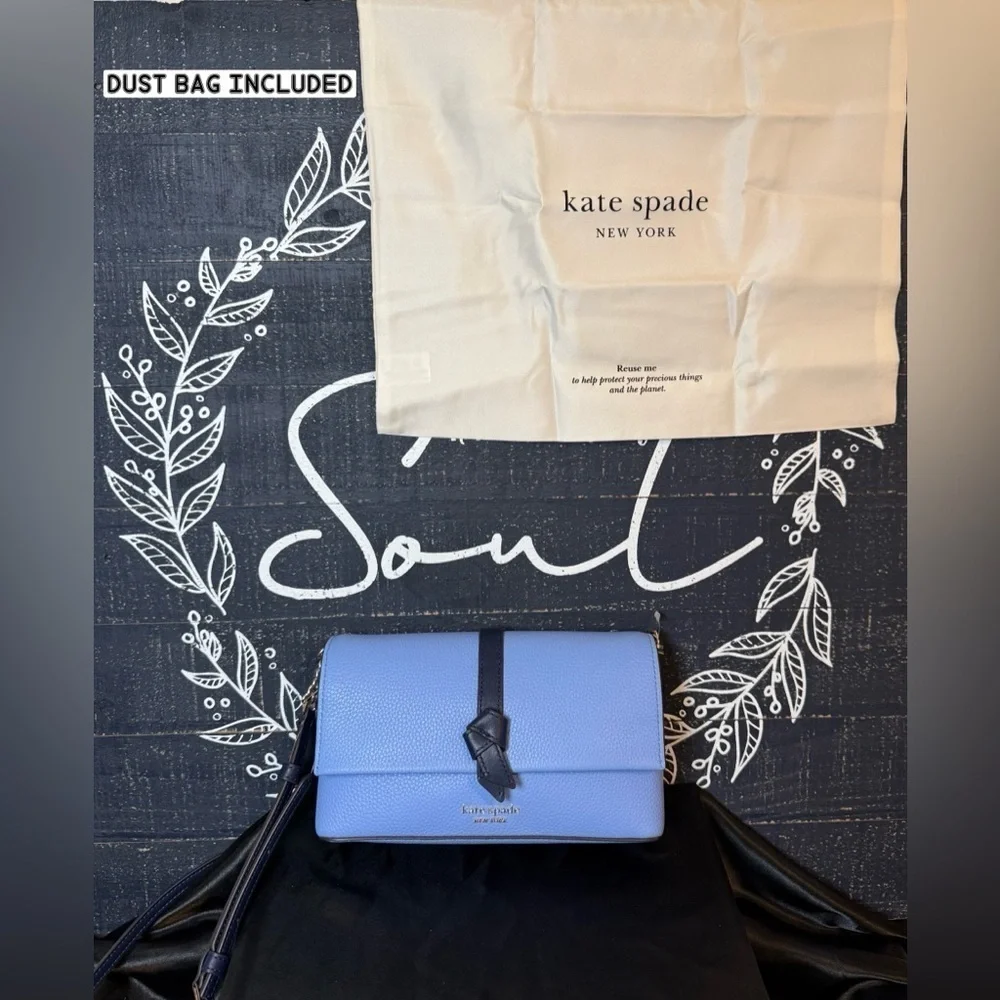 Kate Spade-Knott Colorblocked Flap Chain Crossbody w/ Dust Bag